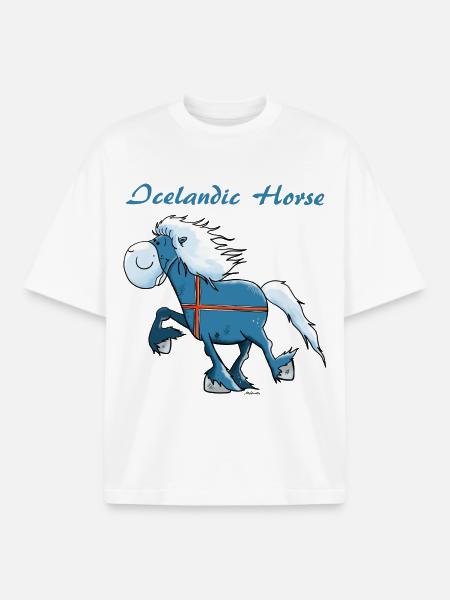 Pfiffiger Isländer - Boxy Heavyweight Unisex Organic T-Shirt von Stanley/Stella - Weiß