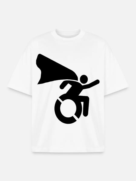 im Rollstuhl # - Boxy Heavyweight Unisex Organic T-Shirt von Stanley/Stella - Weiß