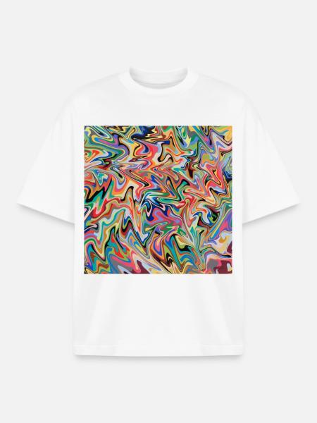 bunte Maus Pad bunte Mausmatte - Boxy Heavyweight Unisex Organic T-Shirt von Stanley/Stella - Weiß
