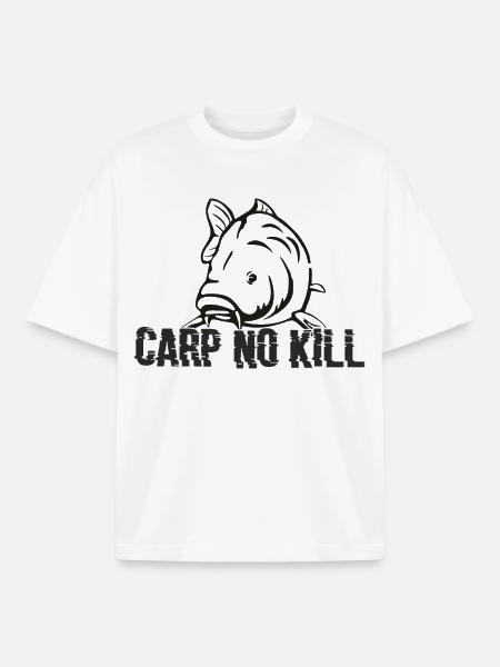Carpe : Carp no kill 2019 - T-shirt unisexe boxy épais biologique Stanley/Stella - blanc