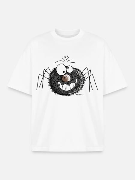 Funny spider - Boxy Heavyweight Unisex Organic T-Shirt by Stanley/Stella - white