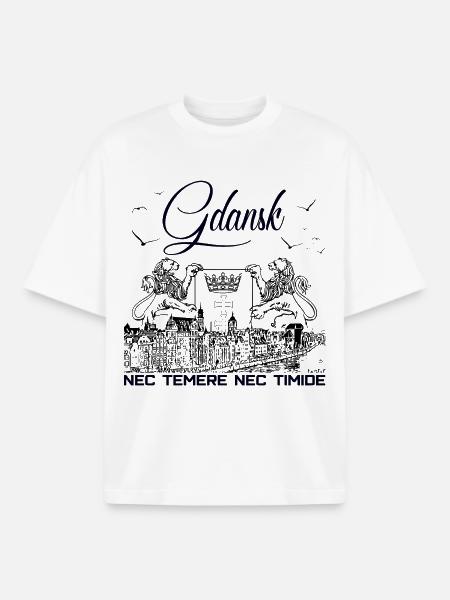 Gdansk - Boxy Heavyweight Unisex Organic T-Shirt by Stanley/Stella - white