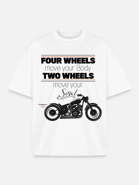 Bikers - Boxy Heavyweight Unisex Organic T-Shirt by Stanley/Stella - white