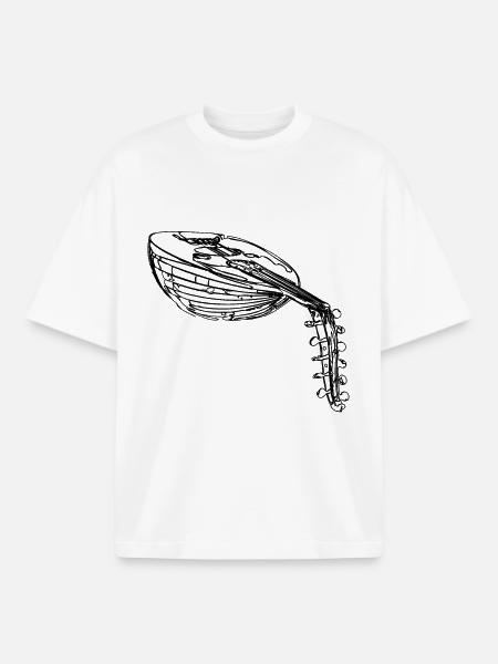 Laute - Boxy Heavyweight Unisex Organic T-Shirt von Stanley/Stella - Weiß