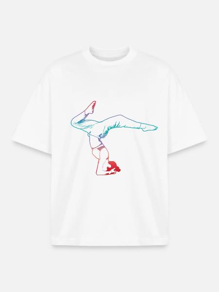 Yoga - Boxy Heavyweight Unisex Organic T-Shirt von Stanley/Stella - Weiß