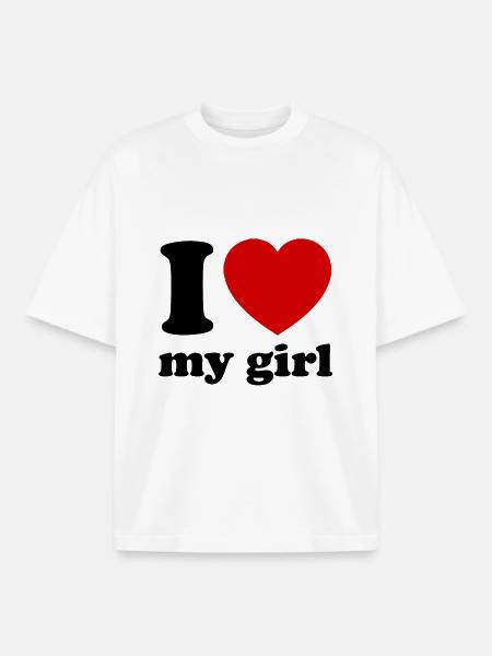 girlfriend - Boxy Heavyweight Unisex Organic T-Shirt by Stanley/Stella - white