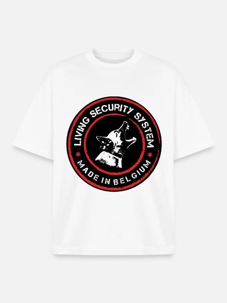 Malinois Security - Boxy Heavyweight Unisex Organic T-Shirt von Stanley/Stella - Weiß