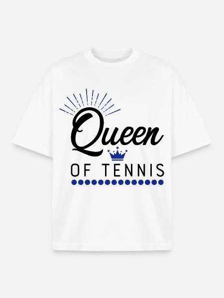 Tennis - Boxy Heavyweight Unisex Organic T-Shirt von Stanley/Stella - Weiß