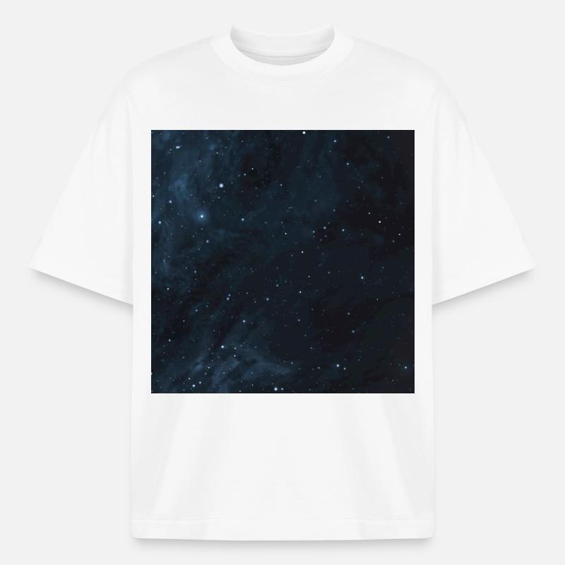 Starry sky pattern - Boxy Heavyweight Unisex Organic T-Shirt by Stanley/Stella - white