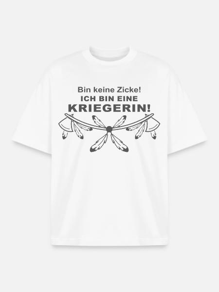 Ich bin eine Kriegerin - Boxy Heavyweight Unisex Organic T-Shirt von Stanley/Stella - Weiß