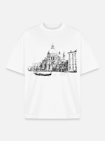Venedig - Boxy Heavyweight Unisex Organic T-Shirt von Stanley/Stella - Weiß