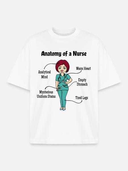 Infirmière soignante assistante sociale - T-shirt unisexe boxy épais biologique Stanley/Stella - blanc