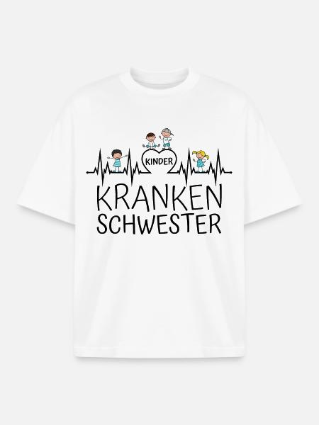 Kinderkrankenschwester Kinder Krankenschwester - Boxy Heavyweight Unisex Organic T-Shirt von Stanley/Stella - Weiß
