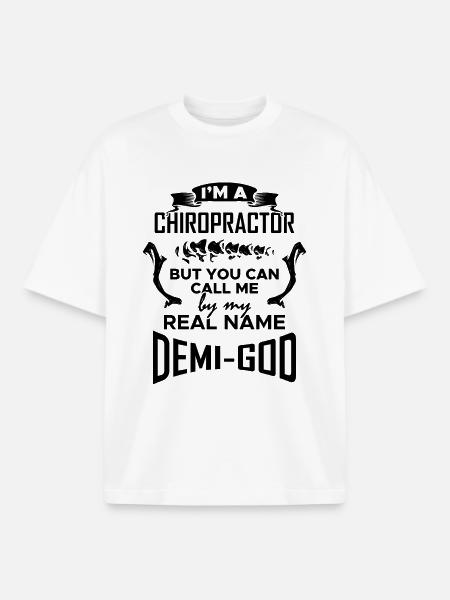 Chiropractic demigod - Boxy Heavyweight Unisex Organic T-Shirt by Stanley/Stella - white