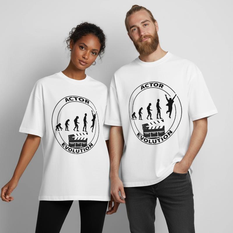 Evolution actor performer gift Boxy Heavyweight Unisex Organic T-Shirt by Stanley/Stella