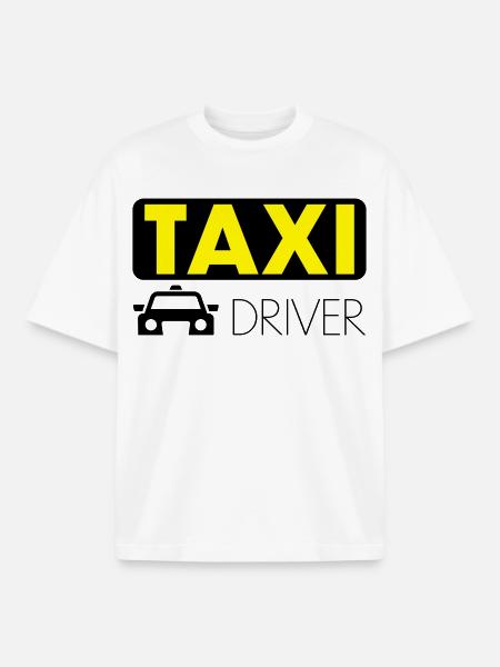 Taxi Fahrer - Boxy Heavyweight Unisex Organic T-Shirt von Stanley/Stella - Weiß