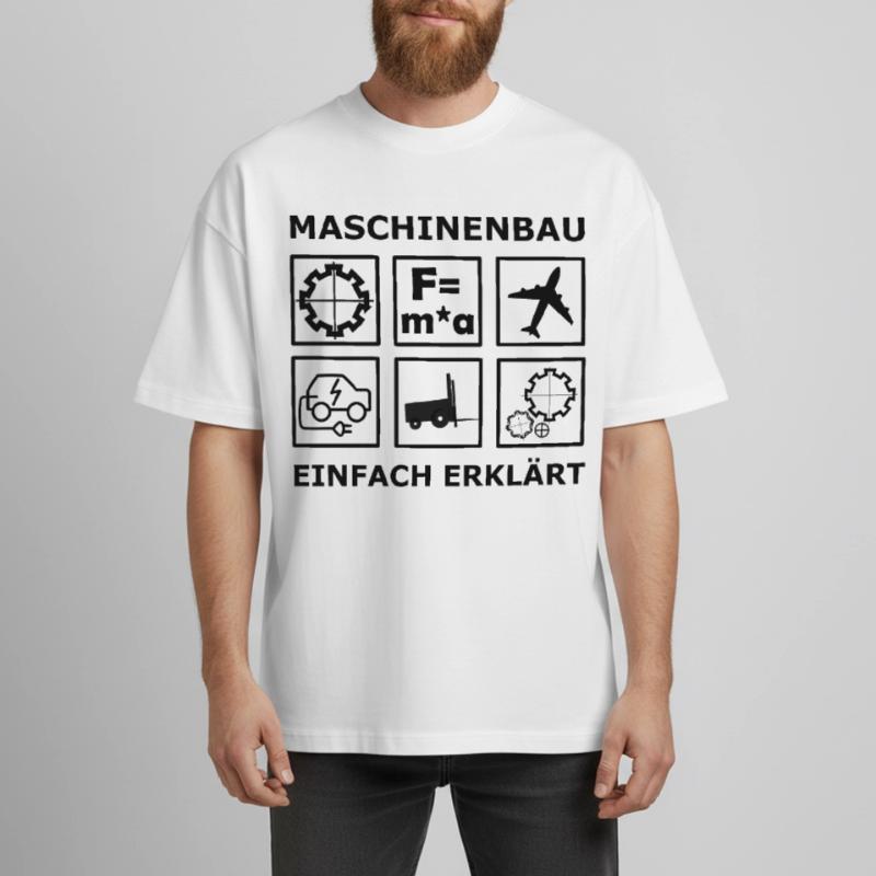 Mechanical Engineering Engineers Boxy Heavyweight Unisex Organic T-Shirt by Stanley/Stella