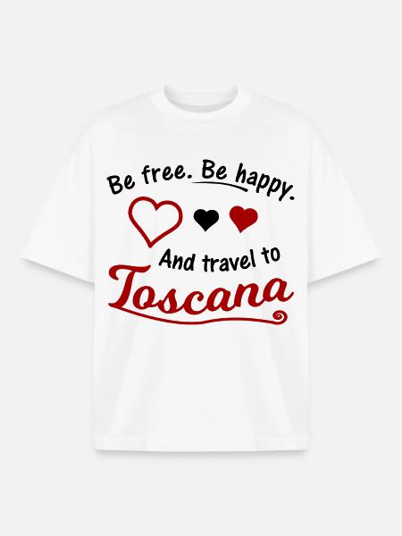 Tuscany Italy - Boxy Heavyweight Unisex Organic T-Shirt by Stanley/Stella - white