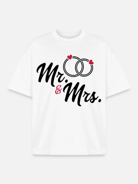 Couple - Boxy Heavyweight Unisex Organic T-Shirt by Stanley/Stella - white