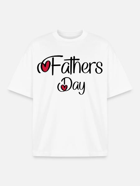 Father's Day - Boxy Heavyweight Unisex Organic T-Shirt by Stanley/Stella - white