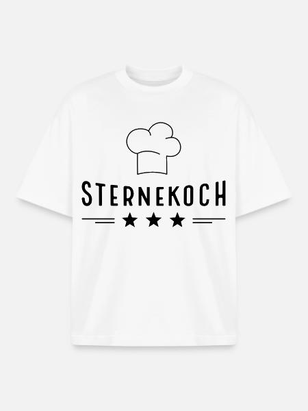 Sternekoch - Boxy Heavyweight Unisex Organic T-Shirt von Stanley/Stella - Weiß