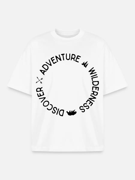 adventurer - Boxy Heavyweight Unisex Organic T-Shirt by Stanley/Stella - white