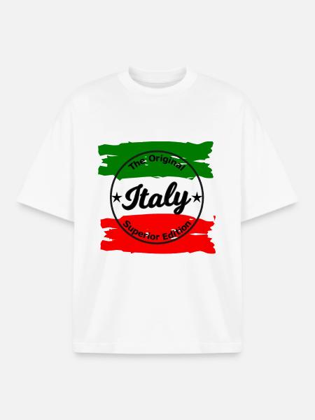 Italy Edition - Boxy Heavyweight Unisex Organic T-Shirt by Stanley/Stella - white