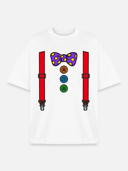 Costume Clown Carnival Carnival - Boxy Heavyweight Unisex Organic T-Shirt by Stanley/Stella - white