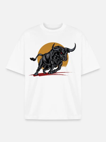 Wilderness Animal - Boxy Heavyweight Unisex Organic T-Shirt by Stanley/Stella - white