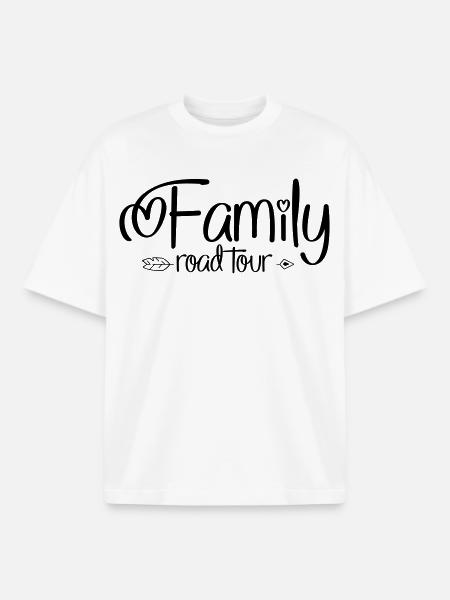 Holidays with the family - Boxy Heavyweight Unisex Organic T-Shirt by Stanley/Stella - white