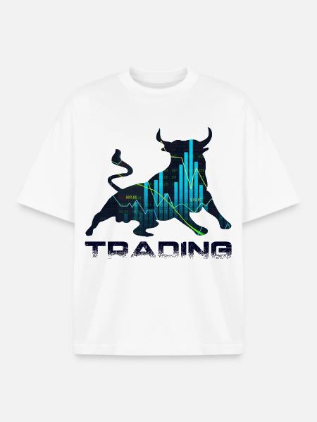 Trading - Boxy Heavyweight Unisex Organic T-Shirt by Stanley/Stella - white