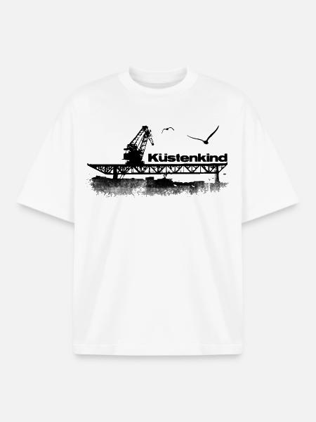 Küstenkind - Boxy Heavyweight Unisex Organic T-Shirt von Stanley/Stella - Weiß