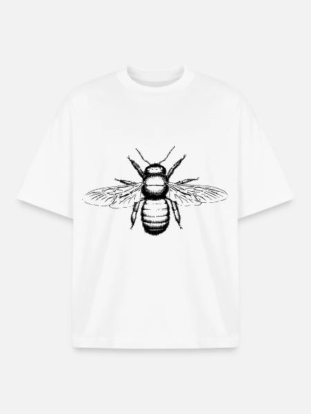 Xylocopa - T-shirt unisexe boxy épais biologique Stanley/Stella - blanc