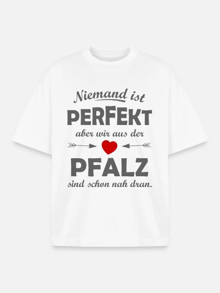 Pfalz - Boxy Heavyweight Unisex Organic T-Shirt von Stanley/Stella - Weiß