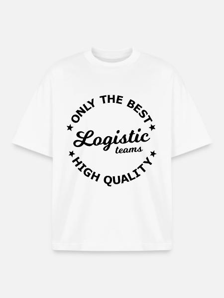Logistics Team - Boxy Heavyweight Unisex Organic T-Shirt by Stanley/Stella - white