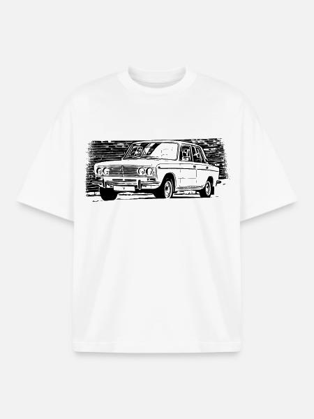 WAS 2103 Lada 1500 Schiguli - Boxy Heavyweight Unisex Organic T-Shirt by Stanley/Stella - white