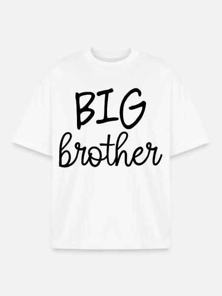 Großer Bruder - Boxy Heavyweight Unisex Organic T-Shirt von Stanley/Stella - Weiß