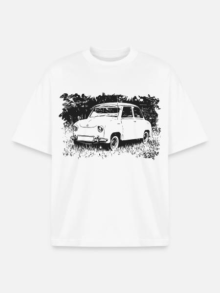 Goggomobil - T-shirt unisexe boxy épais biologique Stanley/Stella - blanc