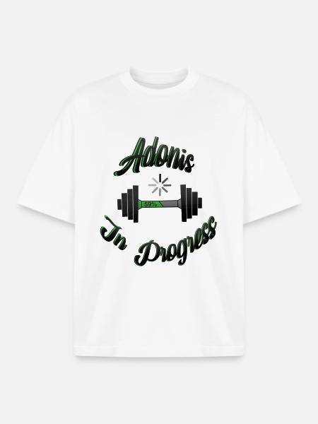 Adonis In Progress 2 - Boxy Heavyweight Unisex Organic T-Shirt by Stanley/Stella - white