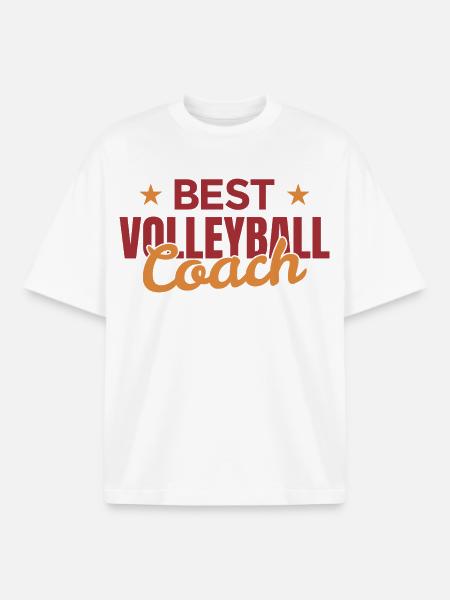 Volleyball Trainer - Boxy Heavyweight Unisex Organic T-Shirt von Stanley/Stella - Weiß