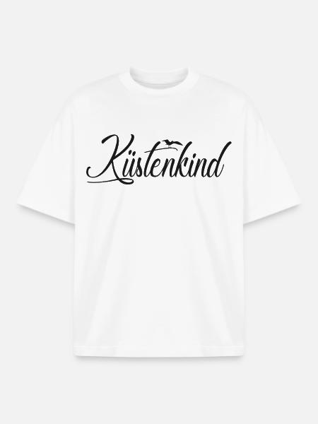 Küstenkind - Boxy Heavyweight Unisex Organic T-Shirt von Stanley/Stella - Weiß