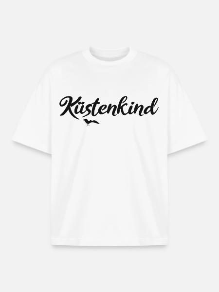 Küstenkind - Boxy Heavyweight Unisex Organic T-Shirt von Stanley/Stella - Weiß