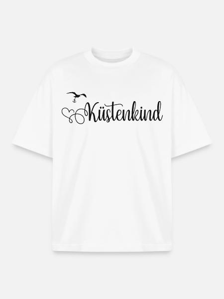 Küstenkind - Boxy Heavyweight Unisex Organic T-Shirt von Stanley/Stella - Weiß