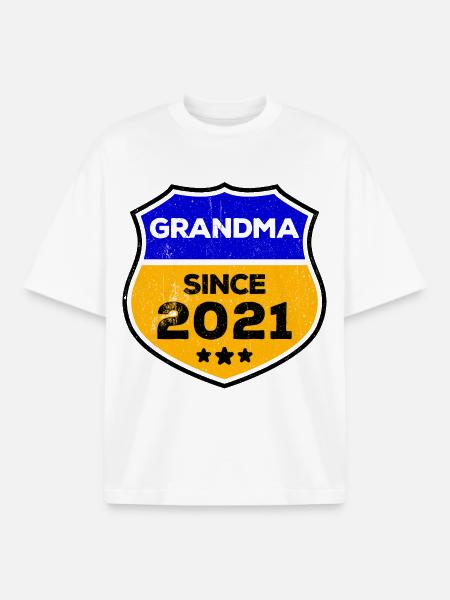 Seniorin Großmutter Rentnerin Oma Statement - Boxy Heavyweight Unisex Organic T-Shirt von Stanley/Stella - Weiß