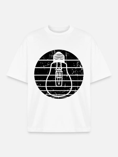 Ampoule - T-shirt unisexe boxy épais biologique Stanley/Stella - blanc