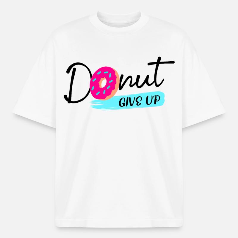 Donut Sweets Statement Snacking Delicious - Heavyweight Boxy Unisex T-Shirt by Stanley/Stella - white