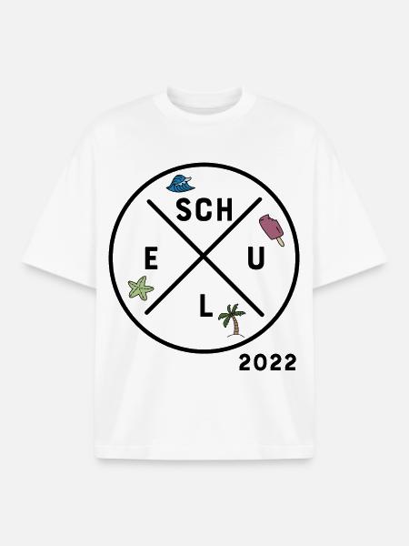Schule 2022 - Boxy Heavyweight Unisex Organic T-Shirt von Stanley/Stella - Weiß