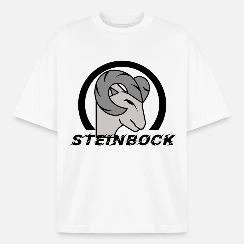 Astrologie Himmel Steinbock Tierkreiszeichen - Boxy Heavyweight Unisex Organic T-Shirt von Stanley/Stella - Weiß