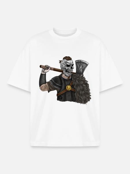 Vikings, Odin, Thor, Wallhalla, Berserkers - Boxy Heavyweight Unisex Organic T-Shirt by Stanley/Stella - white