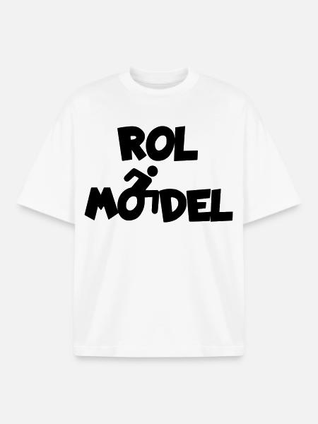 Jeder Rollstuhlfahrer ist ein Vorbild # - Boxy Heavyweight Unisex Organic T-Shirt von Stanley/Stella - Weiß